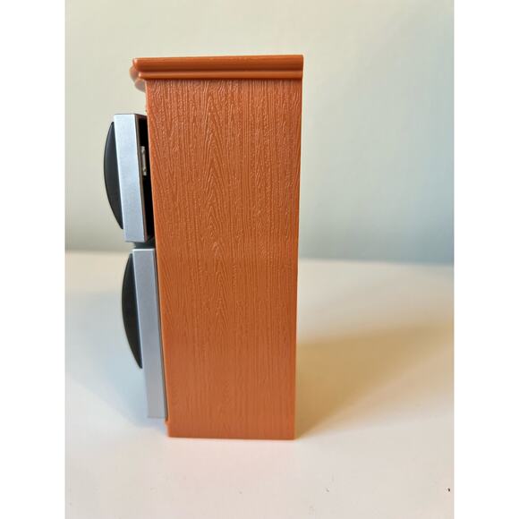 Fisher Price Loving Family Brown Silver Refrigerator Freezer Produce Drawer 2005 - Picture 4 of 5